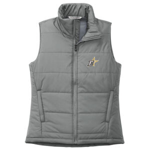 L853 Emb - Ladies Puffer Vest Thumbnail