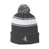 Stripe Pom Pom Beanie Thumbnail