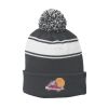 Stripe Pom Pom Beanie Thumbnail