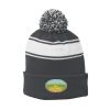 Stripe Pom Pom Beanie Thumbnail