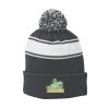 Stripe Pom Pom Beanie Thumbnail