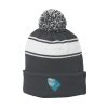 Stripe Pom Pom Beanie Thumbnail