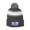 Stripe Pom Pom Beanie Thumbnail