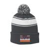 Stripe Pom Pom Beanie Thumbnail