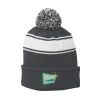 Stripe Pom Pom Beanie Thumbnail