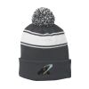 Stripe Pom Pom Beanie Thumbnail
