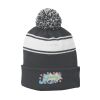 Stripe Pom Pom Beanie Thumbnail