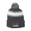 Stripe Pom Pom Beanie Thumbnail