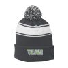 Stripe Pom Pom Beanie Thumbnail