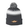 Stripe Pom Pom Beanie Thumbnail