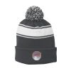 Stripe Pom Pom Beanie Thumbnail