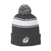 Stripe Pom Pom Beanie Thumbnail