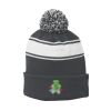 Stripe Pom Pom Beanie Thumbnail