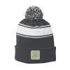 Stripe Pom Pom Beanie Thumbnail