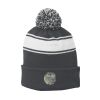 Stripe Pom Pom Beanie Thumbnail