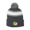 Stripe Pom Pom Beanie Thumbnail