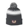 Stripe Pom Pom Beanie Thumbnail