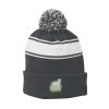 Stripe Pom Pom Beanie Thumbnail