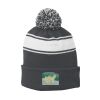Stripe Pom Pom Beanie Thumbnail