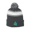 Stripe Pom Pom Beanie Thumbnail