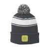 Stripe Pom Pom Beanie Thumbnail