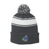 Stripe Pom Pom Beanie Thumbnail