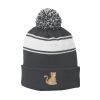 Stripe Pom Pom Beanie Thumbnail