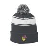 Stripe Pom Pom Beanie Thumbnail