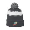 Stripe Pom Pom Beanie Thumbnail