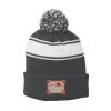 Stripe Pom Pom Beanie Thumbnail