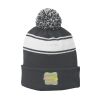 Stripe Pom Pom Beanie Thumbnail