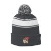 Stripe Pom Pom Beanie Thumbnail