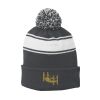 Stripe Pom Pom Beanie Thumbnail