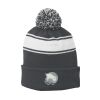 Stripe Pom Pom Beanie Thumbnail