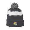Stripe Pom Pom Beanie Thumbnail