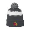 Stripe Pom Pom Beanie Thumbnail
