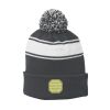 Stripe Pom Pom Beanie Thumbnail