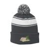 Stripe Pom Pom Beanie Thumbnail