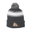 Stripe Pom Pom Beanie Thumbnail
