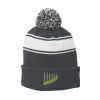 Stripe Pom Pom Beanie Thumbnail