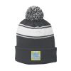 Stripe Pom Pom Beanie Thumbnail