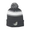 Stripe Pom Pom Beanie Thumbnail
