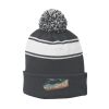Stripe Pom Pom Beanie Thumbnail