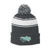 Stripe Pom Pom Beanie Thumbnail