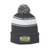 Stripe Pom Pom Beanie Thumbnail