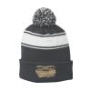 Stripe Pom Pom Beanie Thumbnail