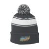 Stripe Pom Pom Beanie Thumbnail