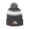 Stripe Pom Pom Beanie Thumbnail