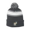 Stripe Pom Pom Beanie Thumbnail