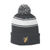 Stripe Pom Pom Beanie Thumbnail